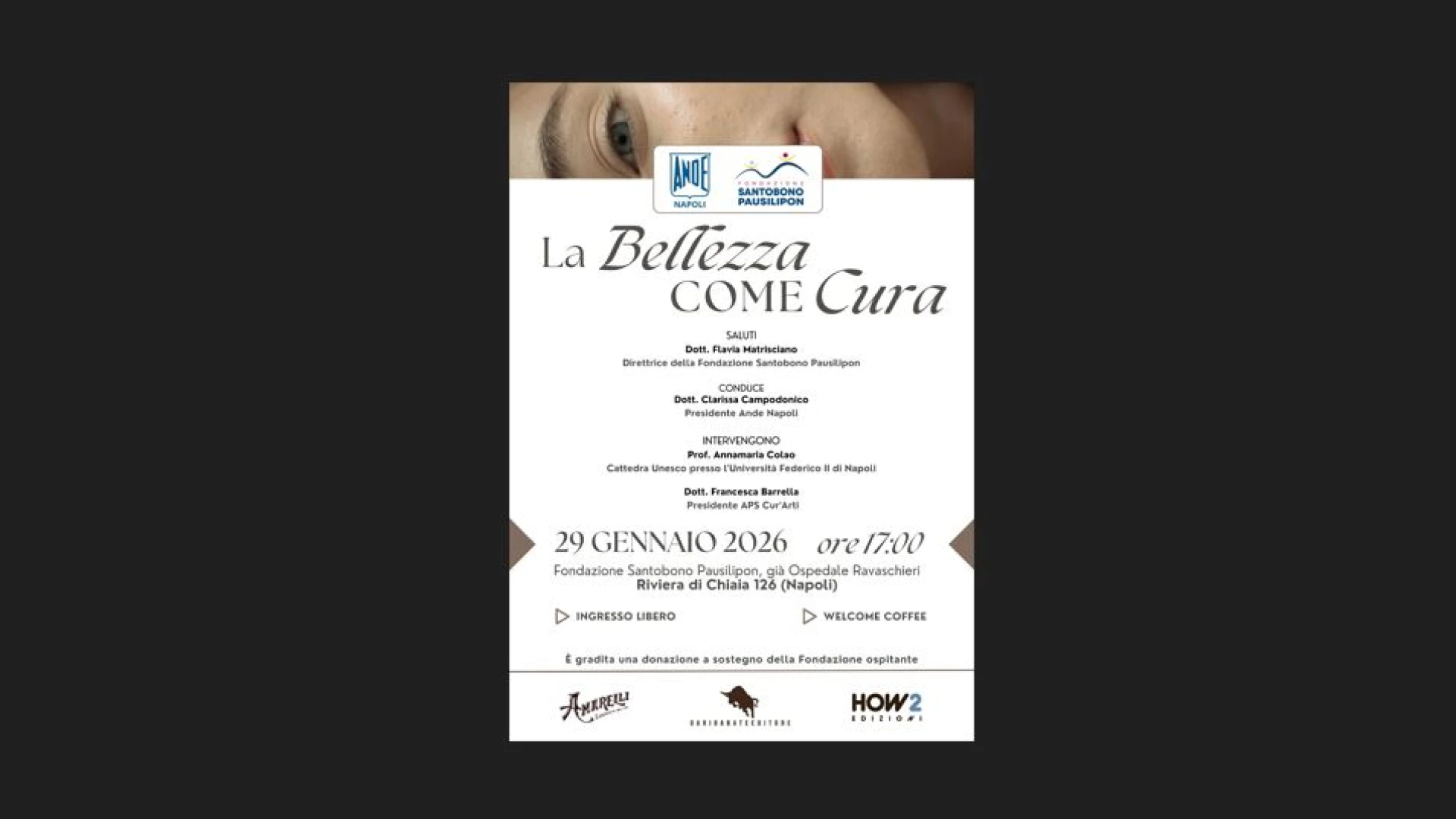 La bellezza come cura: un incontro tra scienza, arte e solidarietà alla Fondazione Santobono Pausilipon -Napoli